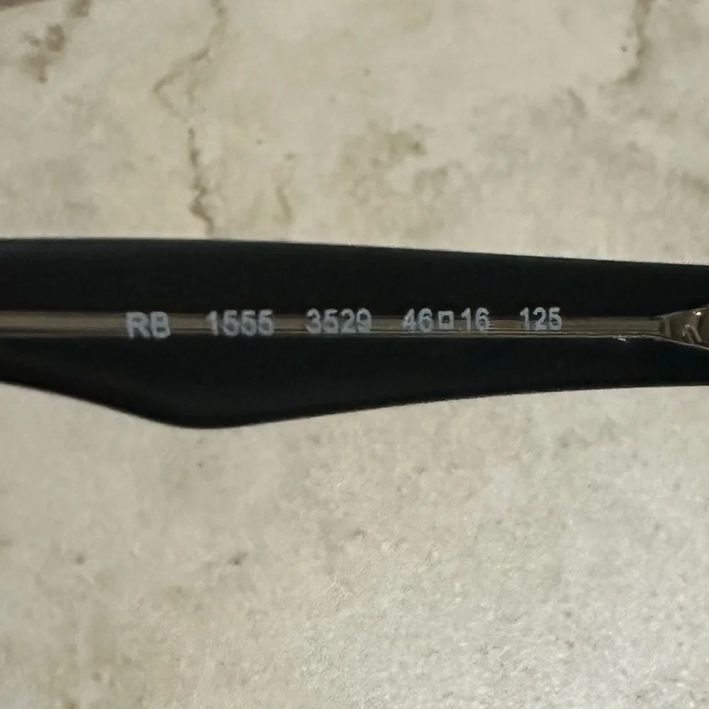 Ray-Ban Junior RB1555 3529 Black Eyeglasses Frames 46-16 125